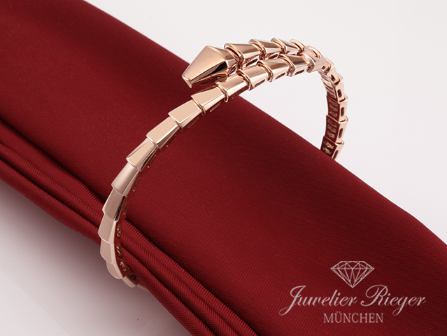 Bild 2 der Galerie: Bulgari Armreif Serpenti Viper Rosegold 750 Größe S Armband Gold