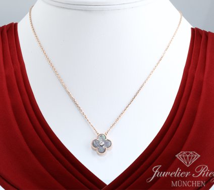 . Van Cleef & Arpels Collier Vintage Alhambra Rosegold 750 Holiday Edition 2014