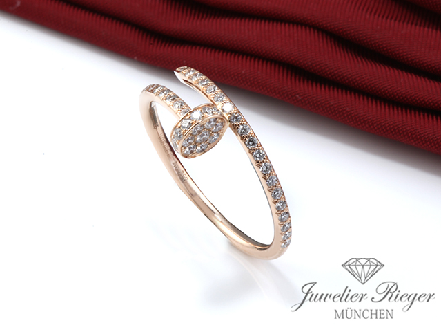 Bild 3 der Galerie: Cartier Ring Juste un Clou kleines Modell Gr. 56 2021 Rosegold 750 Diamanten