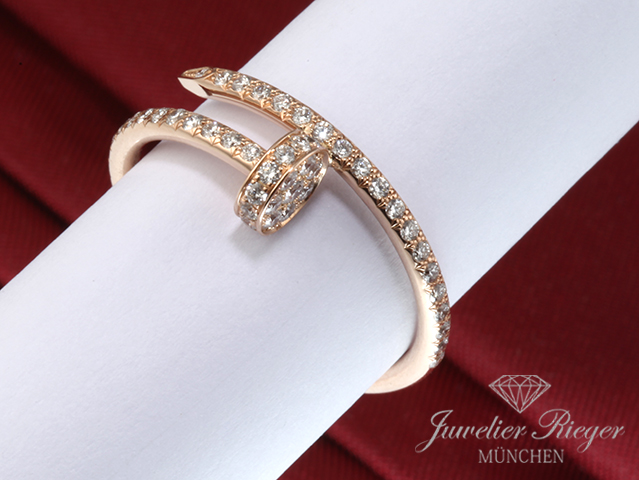 Bild 1 der Galerie: Cartier Ring Juste un Clou kleines Modell Gr. 56 2021 Rosegold 750 Diamanten