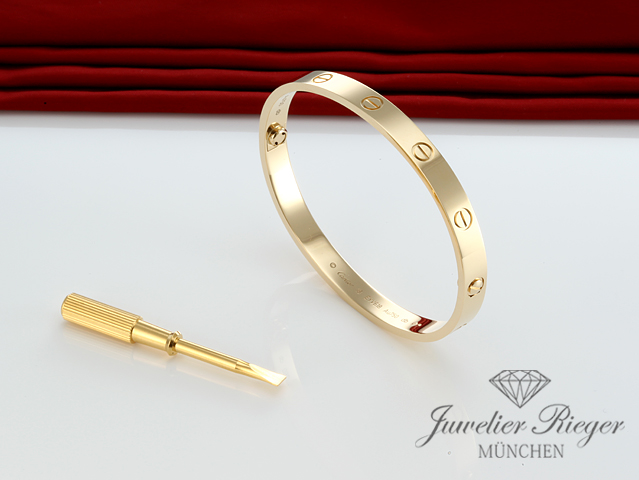 Bild 4 der Galerie: Cartier Armreif Love Gelbgold 750 Größe 16 Alter 2020 Gold Damen Armband