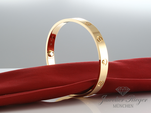 Bild 2 der Galerie: Cartier Armreif Love Gelbgold 750 Größe 16 Alter 2020 Gold Damen Armband