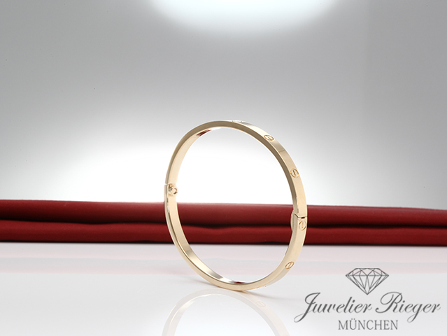 Bild 4 der Galerie: Cartier Armreif Love SM Gelbgold 750 Größe 16 2018 Gold Damen Armband
