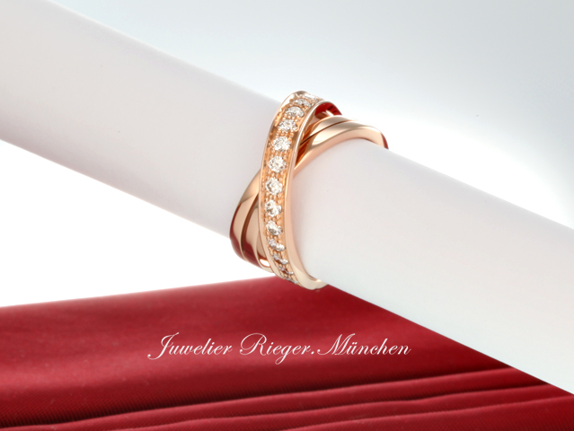 Bild 1 der Galerie: Cartier Ring Etincelle Rosegold 750 Gr 53 2023 Diamanten ca. 0,48 ct