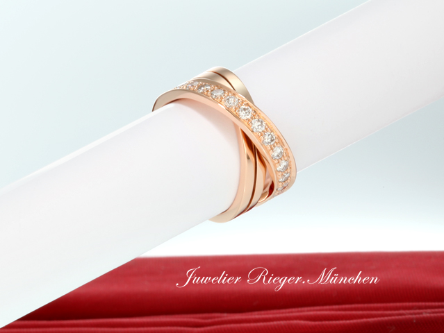 Bild 2 der Galerie: Cartier Ring Etincelle Rosegold 750 Gr 53 2023 Diamanten ca. 0,48 ct