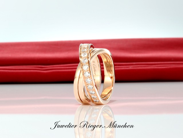 Bild 3 der Galerie: Cartier Ring Etincelle Rosegold 750 Gr 53 2023 Diamanten ca. 0,48 ct