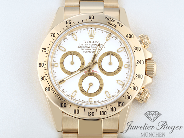 Bild 1 der Galerie: Rolex Daytona 116528 Gelbgold 750 2005 Chronograph Automatik Gold
