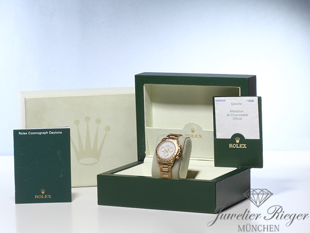 Bild 7 der Galerie: Rolex Daytona 116528 Gelbgold 750 2005 Chronograph Automatik Gold