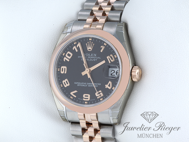 Bild 2 der Galerie: Rolex Datejust 31 mm 178241 2007 Edelstahl Rosegold 750 Automatik Gold Stahl