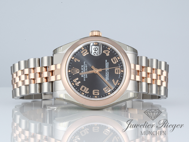 Bild 4 der Galerie: Rolex Datejust 31 mm 178241 2007 Edelstahl Rosegold 750 Automatik Gold Stahl