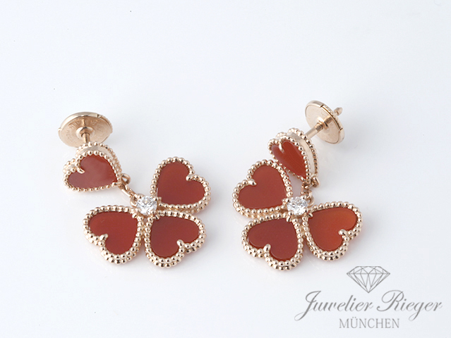 Bild 3 der Galerie: Van Cleef & Arpels Ohrringe Sweet Hearts Rosegld 750 Karneol VCARN5PP00