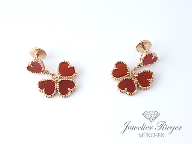 Bild 4 der Galerie: Van Cleef & Arpels Ohrringe Sweet Hearts Rosegld 750 Karneol VCARN5PP00
