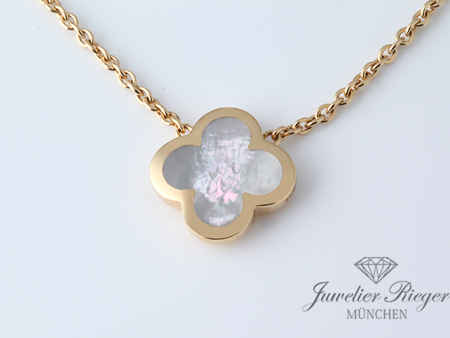 Bild 1 der Galerie: Van Cleef & Arpels Collier Pure Alhambra Gelbgold 750 Perlmutt VCARA39700 Damen