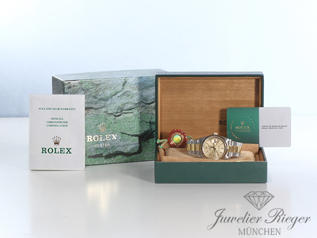 Image 6 of gallery: Rolex Datejust 36 mm 16233 1998 Stahl Gelbgold 750 Automatik Rolex-Service 2025