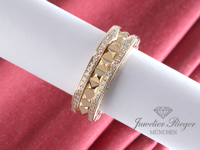 Bild 4 der Galerie: Bulgari Ring B-Zero 1 Rock 1-Band Gr 57 Gelbgold 750 Diamanten Brillanten Gold