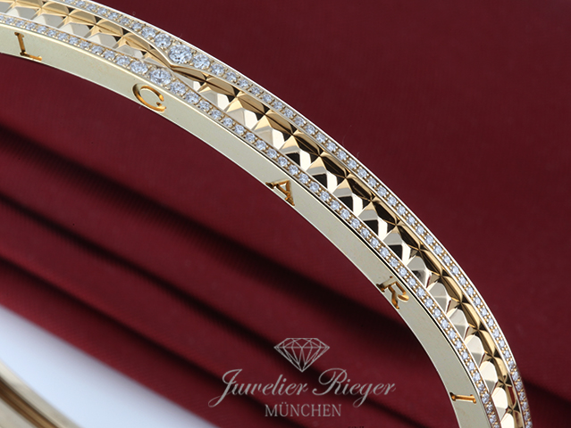 Bild 1 der Galerie: Bulgari Armreif B-Zero 1 Rock Gr L Gelbgold 750 Diamanten 2023 357883 Gold
