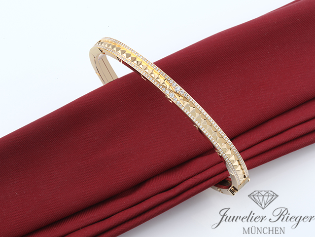 Bild 3 der Galerie: Bulgari Armreif B-Zero 1 Rock Gr L Gelbgold 750 Diamanten 2023 357883 Gold
