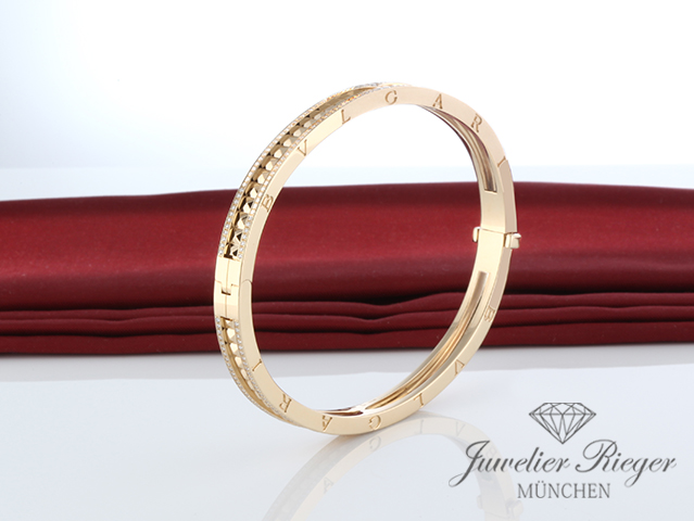 Bild 4 der Galerie: Bulgari Armreif B-Zero 1 Rock Gr L Gelbgold 750 Diamanten 2023 357883 Gold
