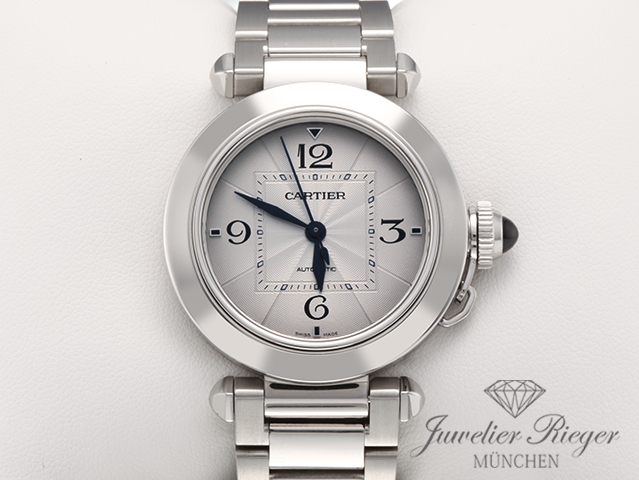Bild 1 der Galerie: Cartier Pasha 35 mm WSPA0013 2020 Edelstahl Automatik Stahl Medium Damen Herren