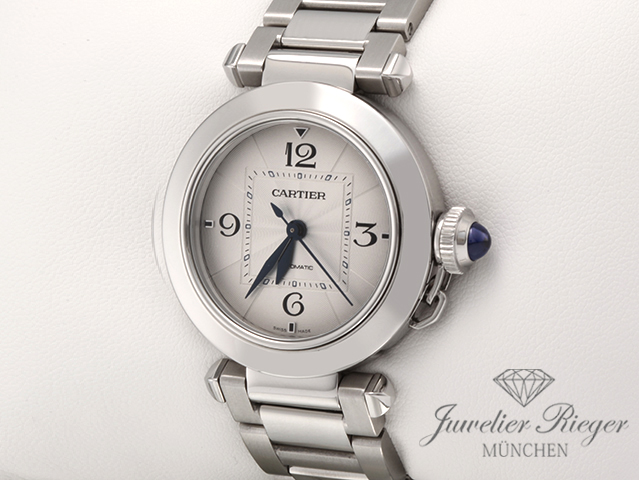Bild 2 der Galerie: Cartier Pasha 35 mm WSPA0013 2020 Edelstahl Automatik Stahl Medium Damen Herren