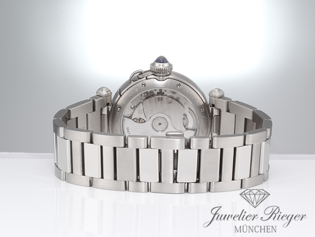 Bild 6 der Galerie: Cartier Pasha 35 mm WSPA0013 2020 Edelstahl Automatik Stahl Medium Damen Herren
