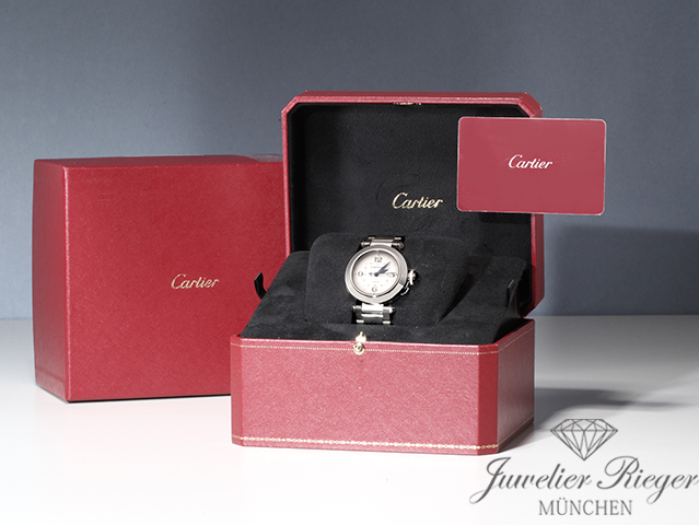 Bild 7 der Galerie: Cartier Pasha 35 mm WSPA0013 2020 Edelstahl Automatik Stahl Medium Damen Herren