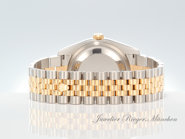 Image 6 of gallery: Rolex Datejust 36 mm 116243 2014 Stahl Gelbgold 750 Diamanten Automatik