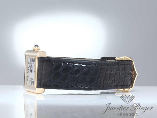 Bild 5 der Galerie: Cartier Lady Tank Solo Edelstahl Gelbgold 750 2018 W1018755 Stahl Gold Damen