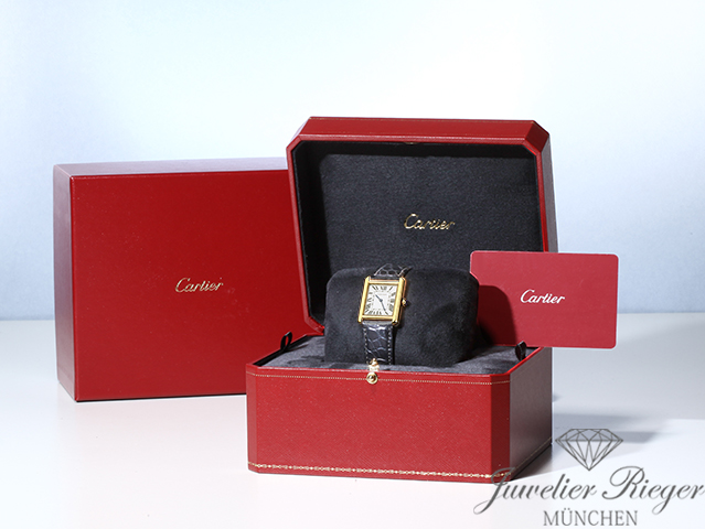 Bild 8 der Galerie: Cartier Lady Tank Solo Edelstahl Gelbgold 750 2018 W1018755 Stahl Gold Damen