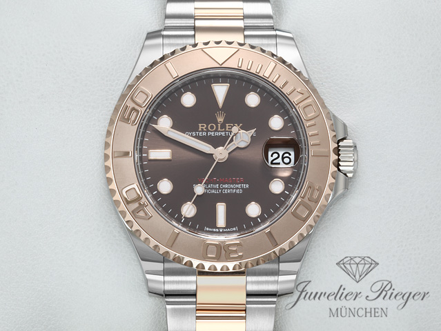 Bild 1 der Galerie: Rolex Yachtmaster 37 268621 Medium 2021 Stahl Rosegold 750 Automatik Gold