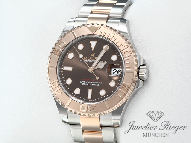 Bild 2 der Galerie: Rolex Yachtmaster 37 268621 Medium 2021 Stahl Rosegold 750 Automatik Gold