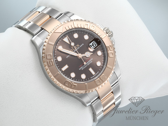 Bild 3 der Galerie: Rolex Yachtmaster 37 268621 Medium 2021 Stahl Rosegold 750 Automatik Gold