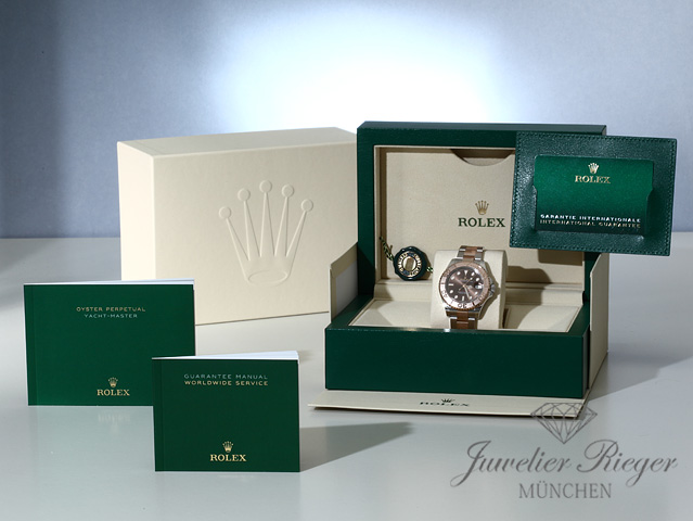 Bild 7 der Galerie: Rolex Yachtmaster 37 268621 Medium 2021 Stahl Rosegold 750 Automatik Gold