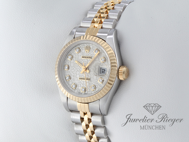 Bild 2 der Galerie: Rolex Lady Datejust Edelstahl Gelbgold 750 Diamanten Automatik Gold Stahl
