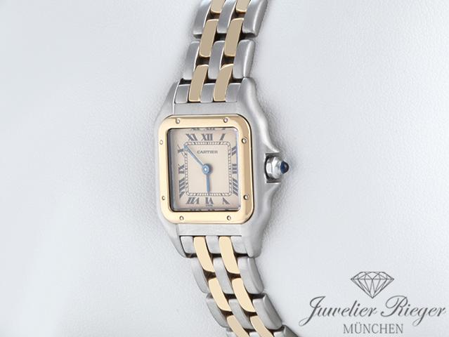 Bild 2 der Galerie: Cartier Lady Panthere SM Edelstahl Gelbgold 750 Damenuhr Damen Stahl Gold