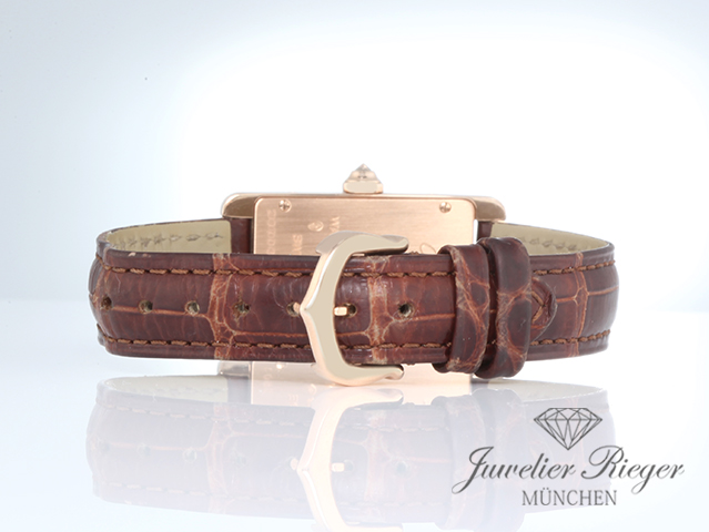 Bild 6 der Galerie: Cartier Lady Tank Americaine Rosegold 750 Diamanten WJTA0028 2023 Damen Gold