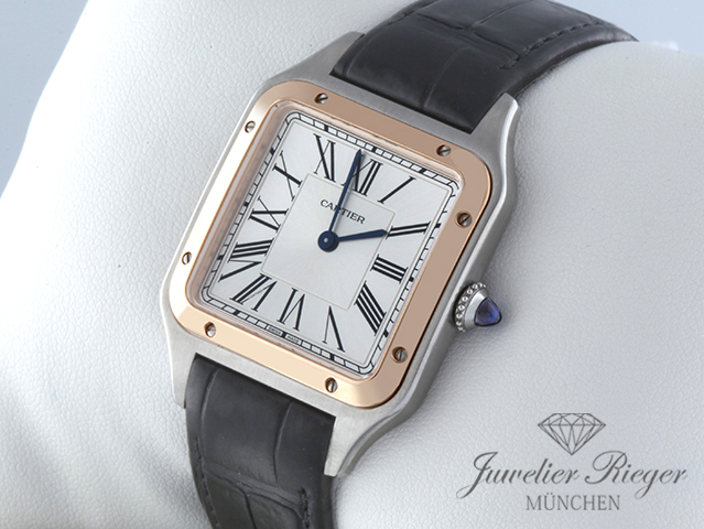Bild 2 der Galerie: Cartier Santos Dumont LM Edelstahl Rosegold 750 W2SA0011 2024 Gold