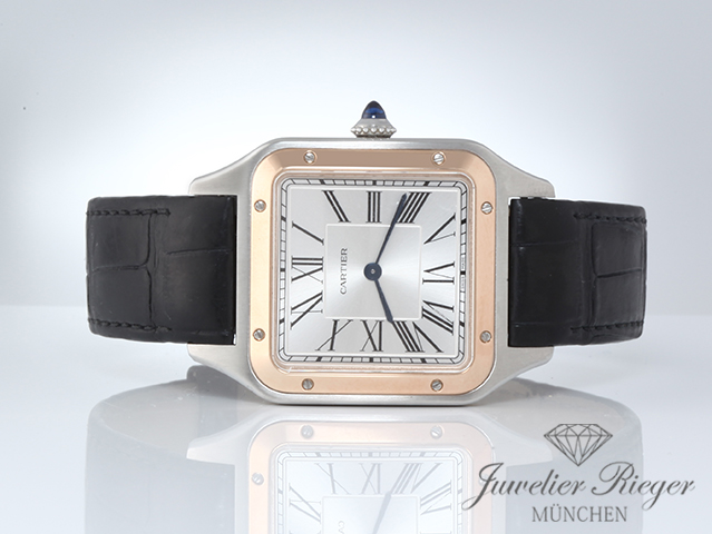 Bild 4 der Galerie: Cartier Santos Dumont LM Edelstahl Rosegold 750 W2SA0011 2024 Gold