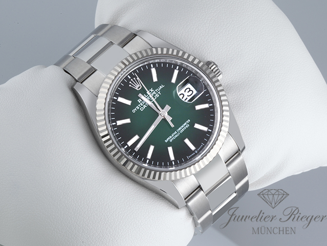 Bild 2 der Galerie: Ungetragen Rolex Datejust 36 126234 2026 Stahl Weissgold 750 Automatik Gold