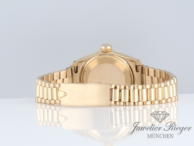 Bild 6 der Galerie: Rolex Lady Datejust Gelbgold 750 Diamanten Automatik Gold Damen Damenuhr