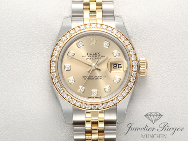 Bild 1 der Galerie: Rolex Lady Datejust 179383 Stahl Gelbgold 750 2012 Diamanten Automatik Gold