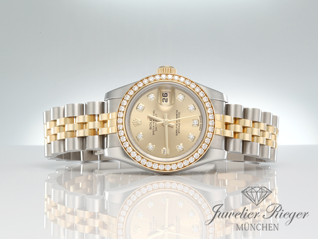 Bild 4 der Galerie: Rolex Lady Datejust 179383 Stahl Gelbgold 750 2012 Diamanten Automatik Gold