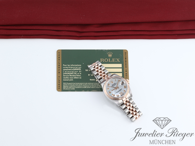 Bild 7 der Galerie: Rolex Datejust 31 mm 178271 2013 Stahl Rosegold 750 Perlmutt Diamanten Gold