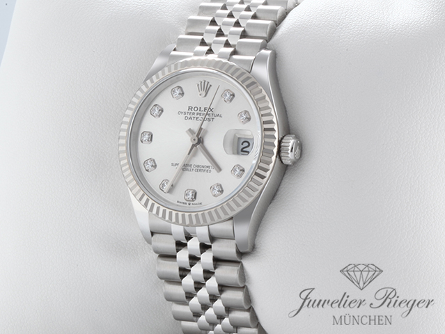 Bild 2 der Galerie: Rolex Medium Datejust 31 278274 2021 Stahl Weissgold 750 Diamanten Automatik