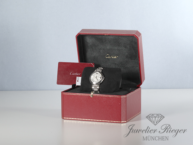 Bild 7 der Galerie: Cartier Ballon Bleu 33 mm Edelstahl Diamanten 2020 W4BB0021 Stahl