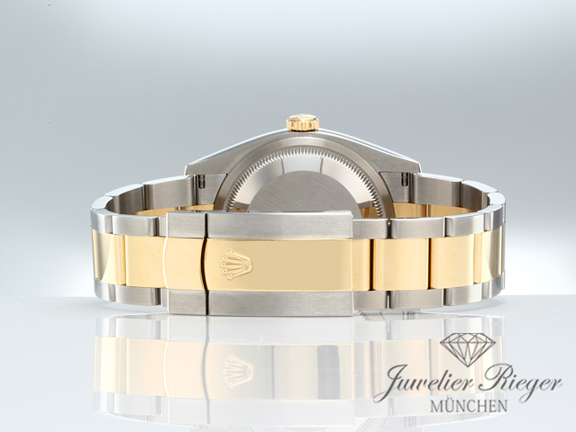 Image 6 of gallery: Rolex Datejust 36 126233 2025 Edelstahl Gelbgold 750 Diamanten Automatik Gold