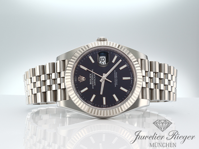 Bild 4 der Galerie: Rolex Datejust 41 126334 2024 Stahl Weissgold 750 Automatik Gold