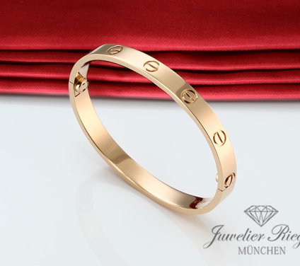 . Cartier Armreif Love Rosegold 750 Größe 17 2019 Gold Damen Armband