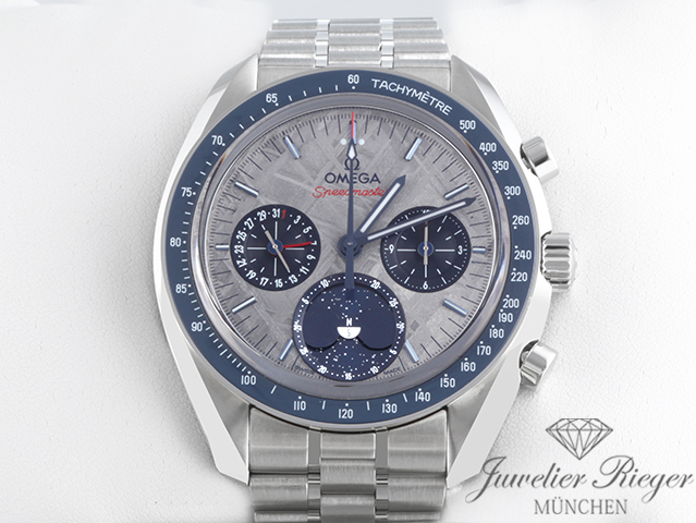 Bild 1 der Galerie: Omega Speedmaster Mondphase Meteorite 2025 Chronograph 304.30.43.52.06.001 Moonphase