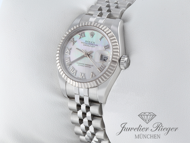 Bild 3 der Galerie: Rolex Lady Datejust Stahl Weissgold 750 179174 Perlmutt Automatik Gold